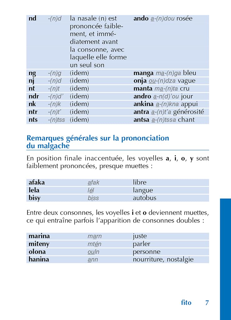 Guide de conversation malgache