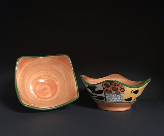 Eckige Keramikschale African Safari suedafrika