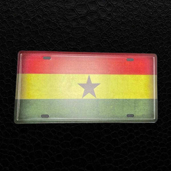 Ghana Blechschild