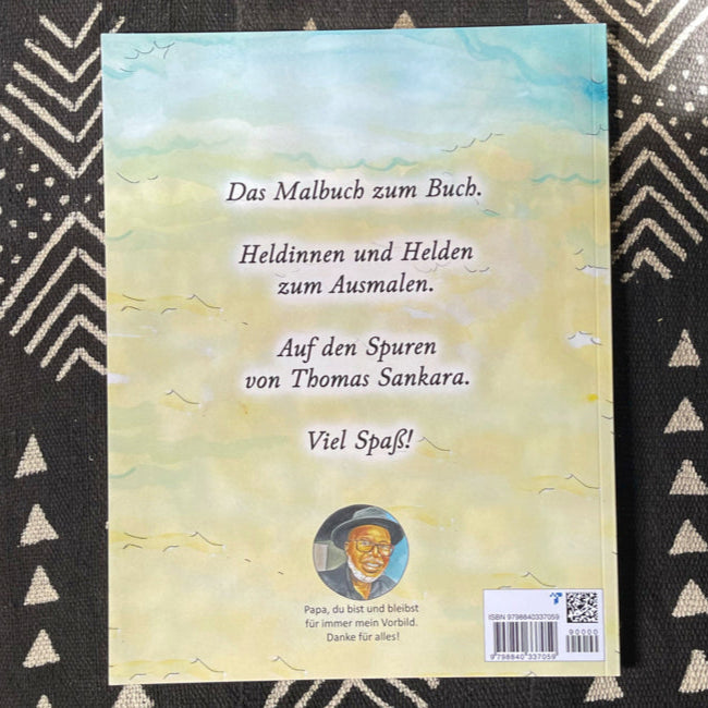 Heldinnen und Helden Afrikas: Malbuch: Thomas Sankara – Ein lieber Soldat