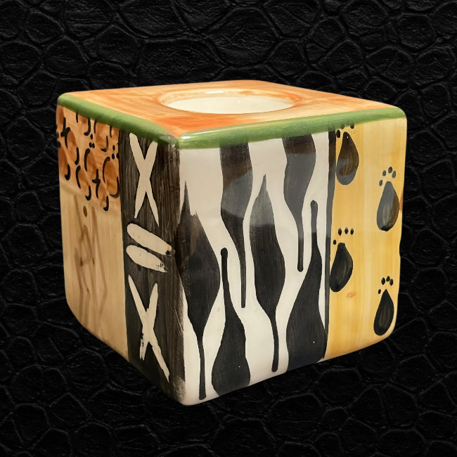 Keramik Teelichthalter "African Safari"