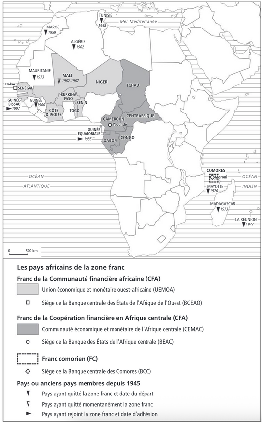 les pays africaines de la zone franc - L'arme invisible de la Françafrique