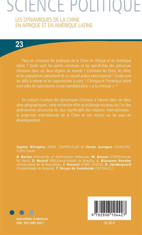 Les dynamiques de la Chine en Afrique et en Amérique latine