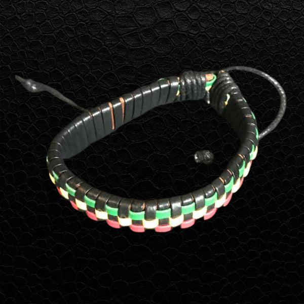 Rasta Schachmuster Armband