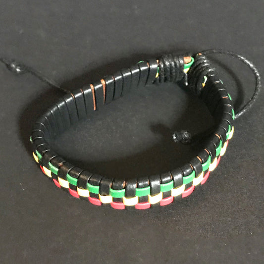 Rasta Schachmuster Armband