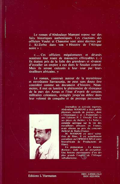 Sarraounia de Abdoulaye Mamani