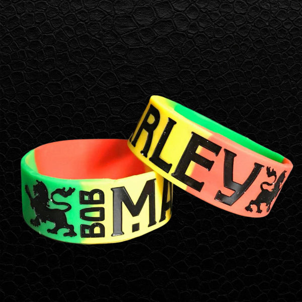 Bob Marley Silikon Armband