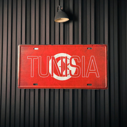 Deko Blechschild Tunesien