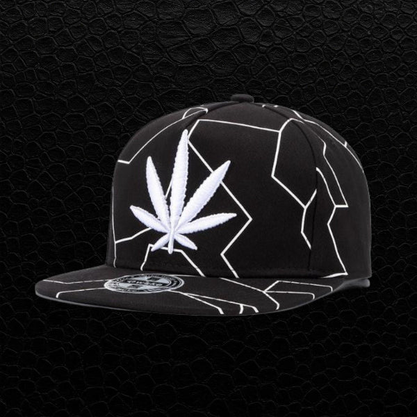 Ganja Snapback Schwarz