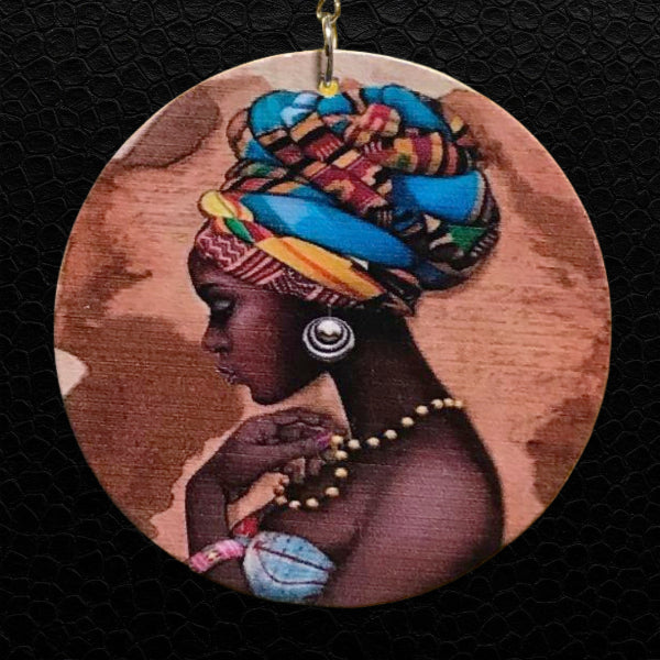 Afrika Holz Ohrring
