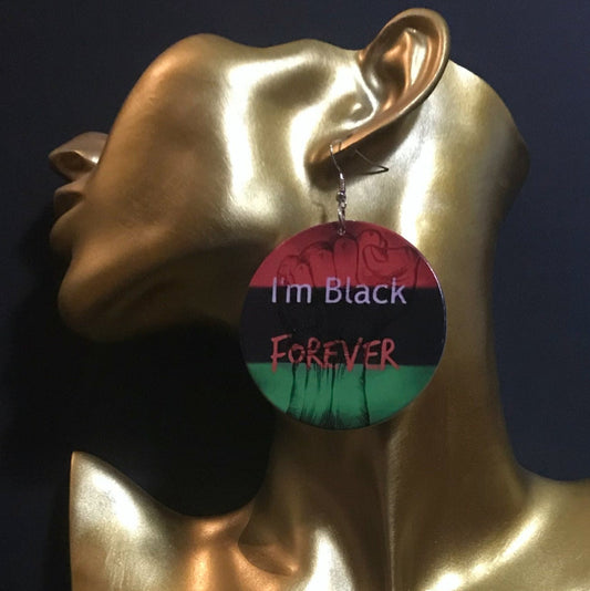 holz_ohrring_afrika_I_m_black_forever_