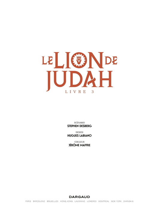 Comic Le Lion de Judah. Tome 3