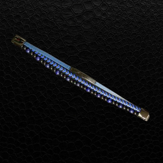 Elegantes Männer-Armband in Blau und Schwarz