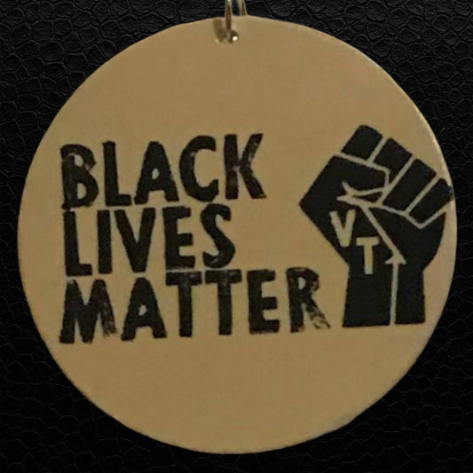 Black Lives Matter Ohrringe in Gelb