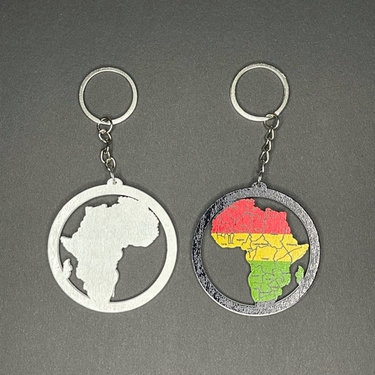 Panafrikanischer Schlüsselanhänger „Herz Afrikas“ – Symbol für afrikanische Kultur