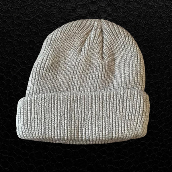 Strickmütze Hellgrau