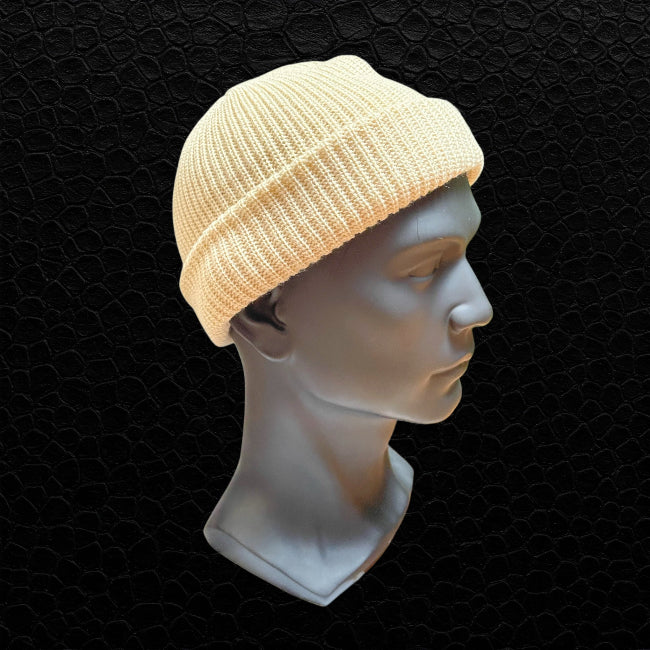 Strickmütze Beige