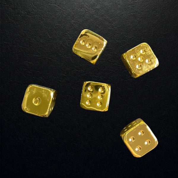 goldfarbene Wuerfel