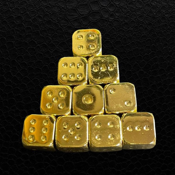 goldfarbene Wuerfel