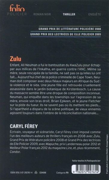 Zulu de Caryl Férey