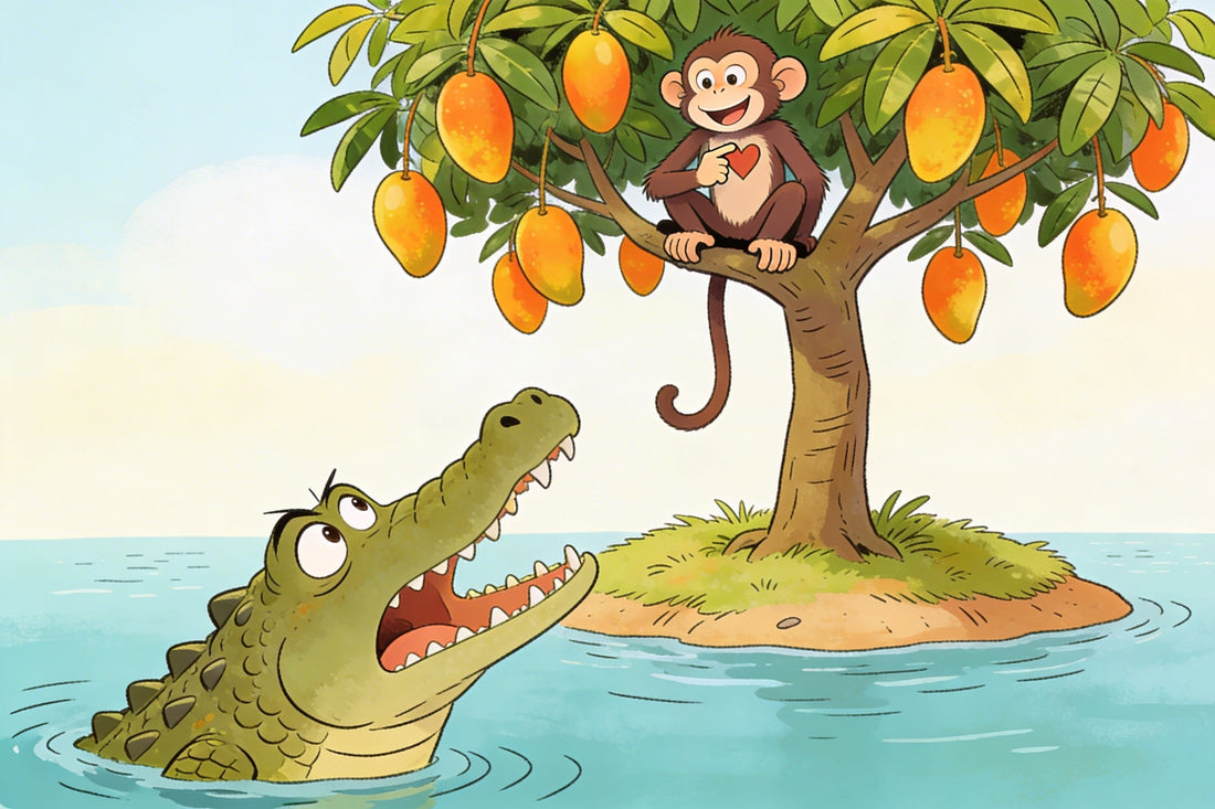 🐒 Der Affe und das Krokodil (Tansania, Swahili)