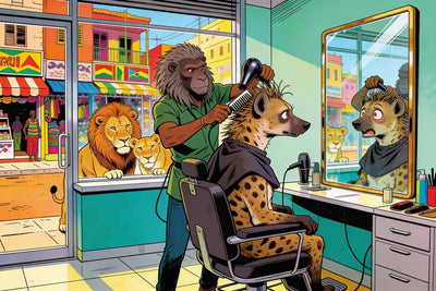 La hyène au salon de coiffure | Botswana