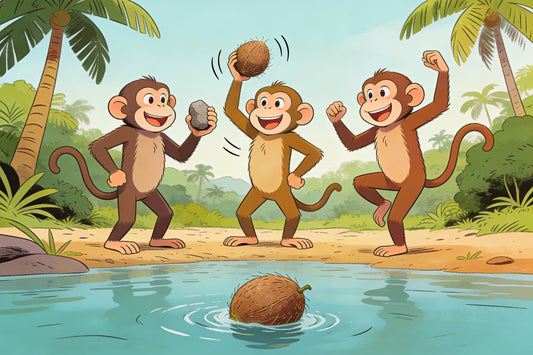 🐒 Die Affen und die Kokosnuss (Mosambik, Makonde)