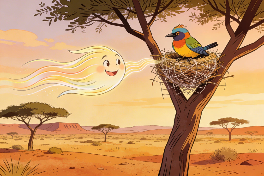 🐦 Der Webervogel und der Wind (Namibia, San)