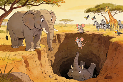 L'Éléphant et la Souris | Une fable zouloue sur la sagesse et la fierté
