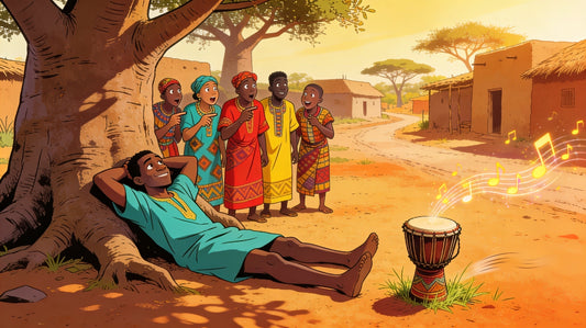 Der faule Trommler aus Mali | Eine afrikanische Fabel über Erfolg ohne Arbeit