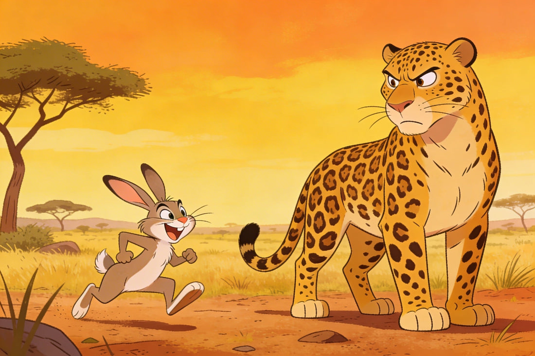 Der listige Hase und der Leopard | Eine Kimbundu-Fabel aus Angola