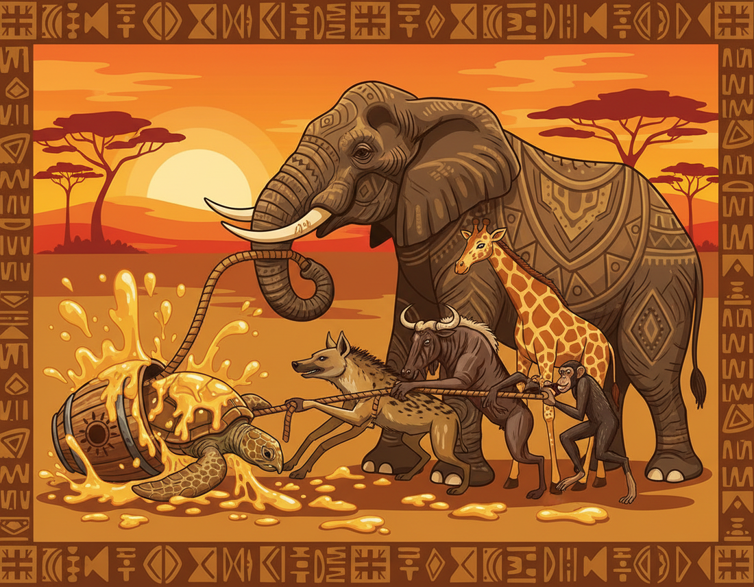 🐢 Die Schildkröte und das Honigfass (Sierra Leone, Temne)