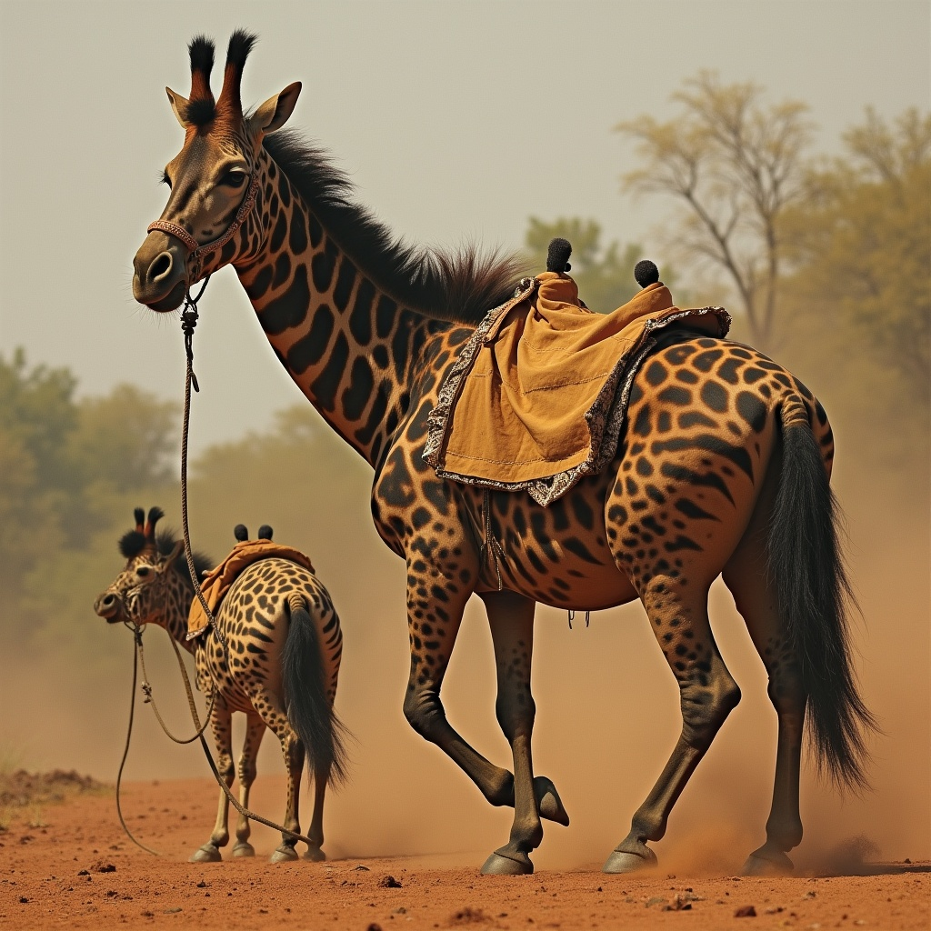 Madagaskar Zebra-Giraffen