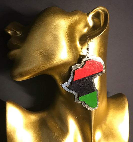 Afrika-Ohrring mit Pan-Afrikanischen Farben – Ein Statement für Kultur & Identität