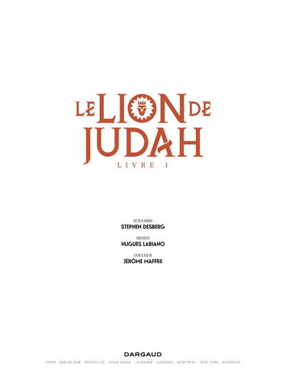 Le Lion de Judah. Tome 1