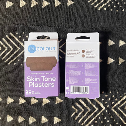 Tru-Colour Skin Tone Plasters Dark Brown Skintone- Multipack