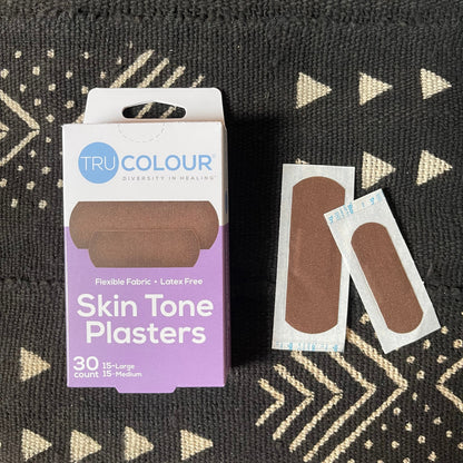 Tru-Colour Skin Tone Plasters Dark Brown Skintone- Multipack