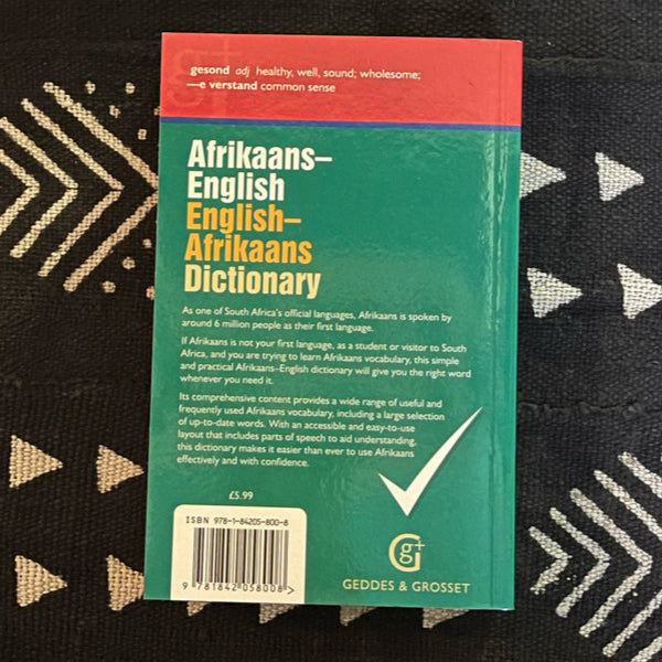Afrikaans-English, English-Afrikaans Dictionary