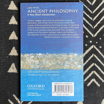 Ancient Philosophy - A very short introduction