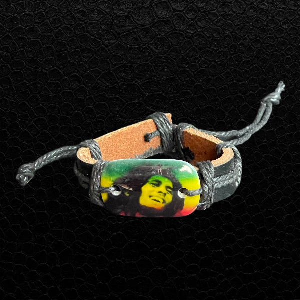 Bob Marley Porträt Armband Cannabis Symbol Festival Accessoire