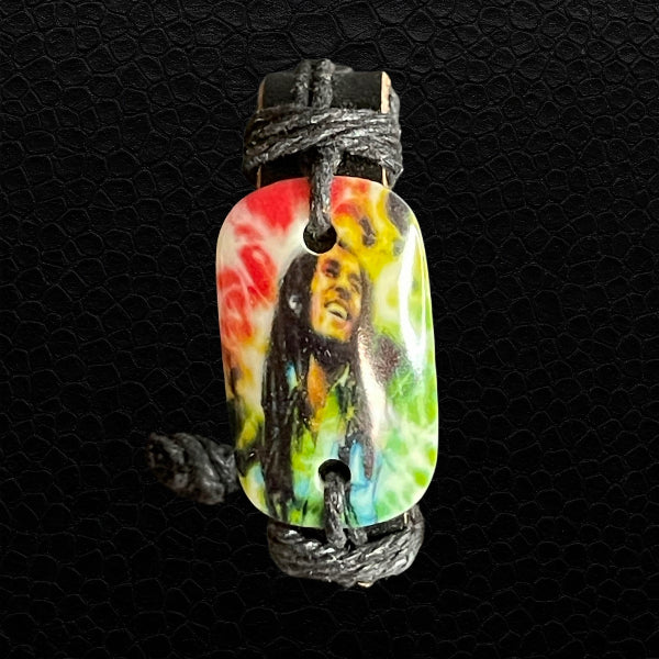 Reggae Armband Kunstleder braun Variante A Bob Marley Merchandise
