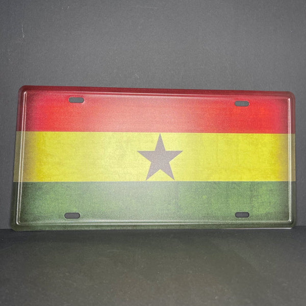 Ghana Blechschild