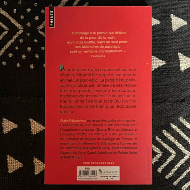 Mémoires de porc-épic de Alain Mabanckou