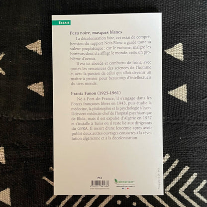 Peau noire, masques blancs de Frantz Fanon