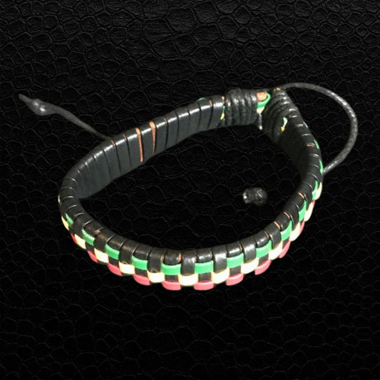 Rasta Schachmuster Armband