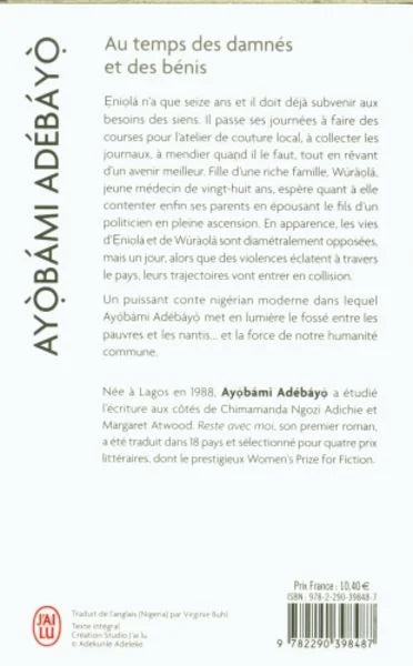 Au temps des damnés et des bénis | Ayobami Adebayo