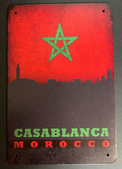 blechschild-casablanca-morocco-