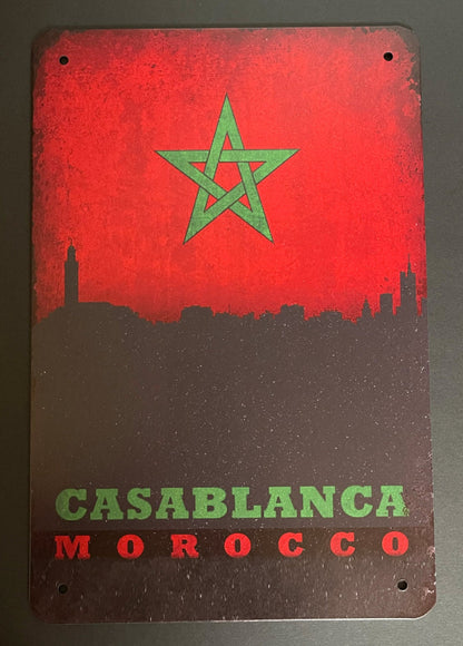 blechschild-casablanca-morocco-