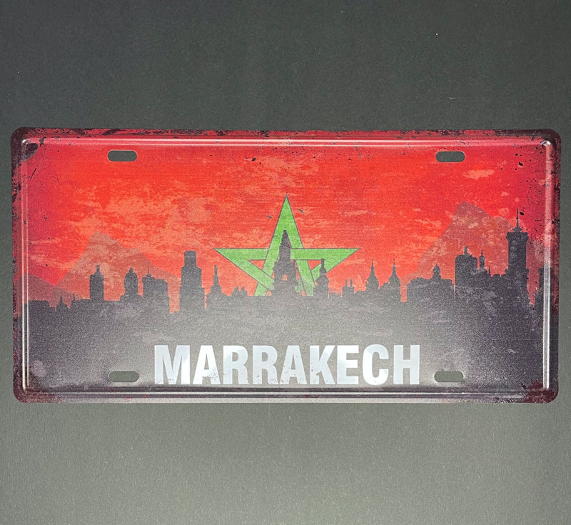 blechschild-marrakesch-marokko