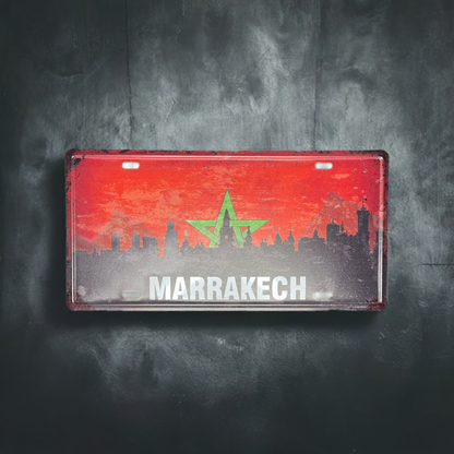 blechschild-marrakesch-marokko